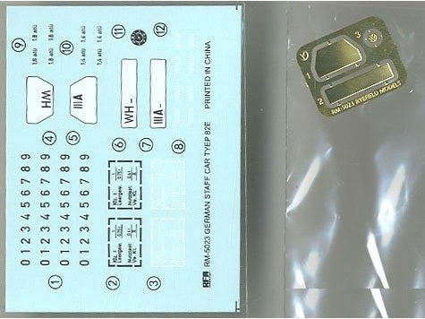 Rye Field Model Vokiškas štabo automobilis Type 82E 1/35 RFM-5023