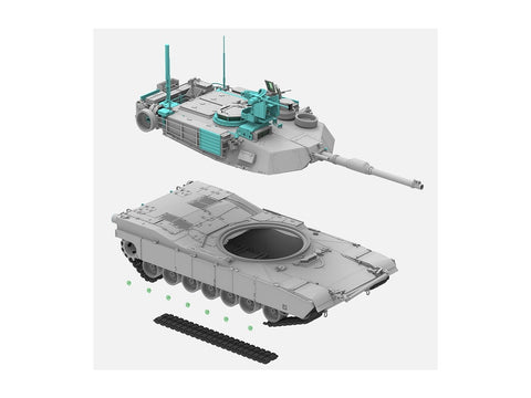 M1A2 SEP V2 Abrams JAV pagrindinis kovos tankas 1/35 plastikinis modelis