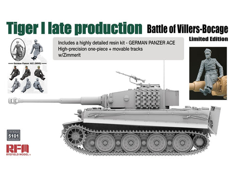 Rye Field Tiger I vėlyvas Villers-Bocage riboto leidimo 1/35