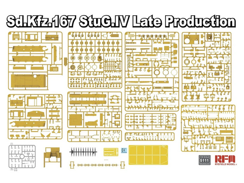 Rye Field StuG IV (Sd.Kfz.167) vėlyvos gamybos, 1/35 plastikinis modelis, 5111