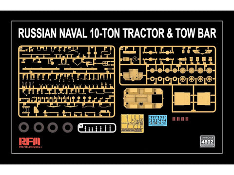 RFM Rusų laivyno 10 t traktorius su vilkimo sija 1/48
