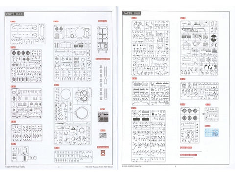 T-55A tanko plastikinis modelis su pilnu interjeru 1:35