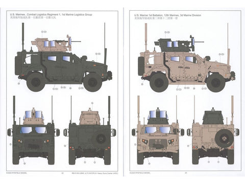USMC JLTV M1278A1 sunkios ginkluotės vežėjas, 1/35 Rye Field