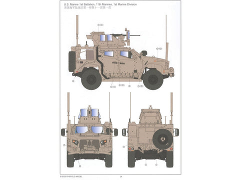 USMC JLTV M1278A1 sunkios ginkluotės vežėjas, 1/35 Rye Field