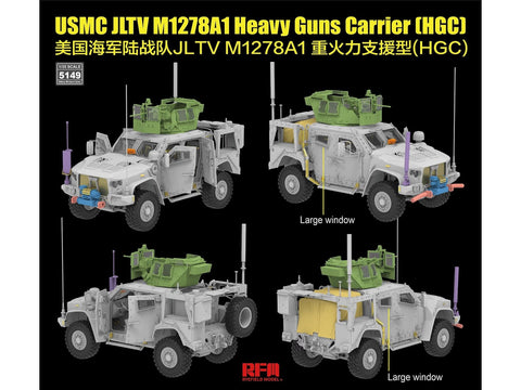 USMC JLTV M1278A1 sunkios ginkluotės vežėjas, 1/35 Rye Field