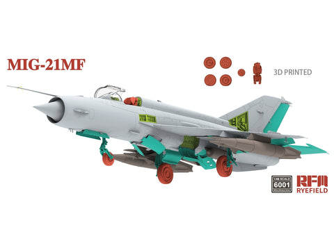 Naikintuvo MiG-21MF surenkamas modelis Rye Field Model 1/48 RFM-6001