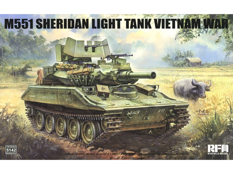Rye Field Model M551 Sheridan tanko modelis Vietnamas 1/35 RFM-5142
