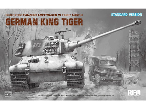 Rye Field Model King Tiger Ardenai 1944 1/35 plastikinis modelis RFM-5137