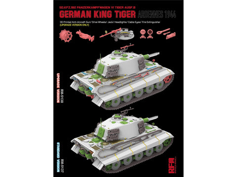 Rye Field Model King Tiger Ardenai 1944 1/35 plastikinis modelis RFM-5137