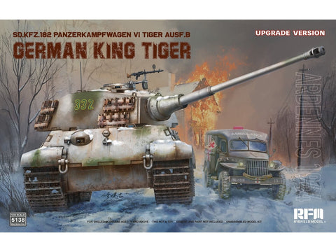 Rye Field Model 1/35 King Tiger Sd.Kfz.182 Ardenai 1944, patobulinta (RFM-5138)