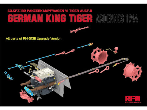 Rye Field Model 1/35 King Tiger Sd.Kfz.182 Ardenai 1944, patobulinta (RFM-5138)