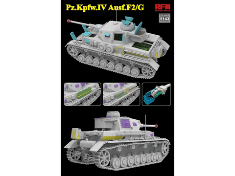 Panzerkampfwagen IV Ausf. F2/G 1/35 plastikinis rinkinys (Rye Field RFM-5143)