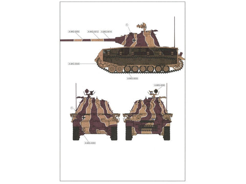 Rye Field Pz.Kpfw. IV J su Panther F bokšteliu 1/35 plastikinis modelis