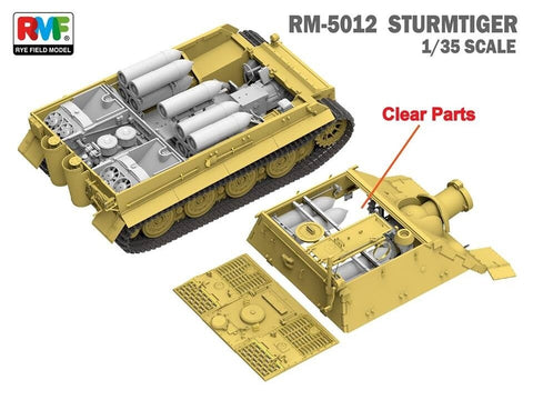 Sturmmorser Tiger RM61 1/35 plastikinis modelis su interjeru