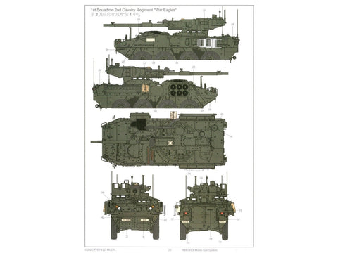 M1128 MGS Stryker 2010+ su MILES – 1/35 plastikinis modelis