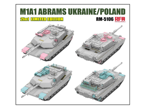 Rye Field M1A1 Abrams Ukraina / Lenkija 2in1 ribotas leidimas 1/35