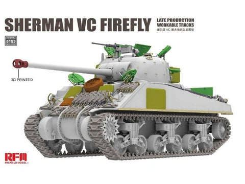 Rye Field Sherman VC Firefly vėlyvas, 1/35 tanko modelis