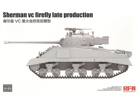 Rye Field Sherman VC Firefly vėlyvas, 1/35 tanko modelis