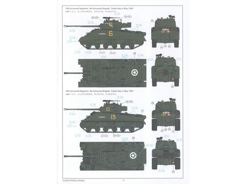Rye Field Sherman VC Firefly vėlyvas, 1/35 tanko modelis