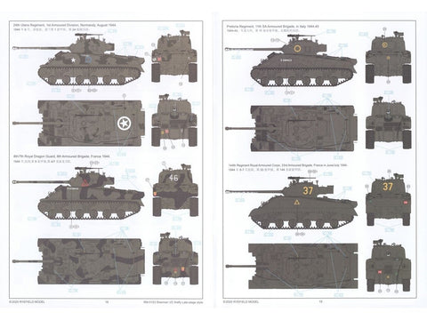 Rye Field Sherman VC Firefly vėlyvas, 1/35 tanko modelis