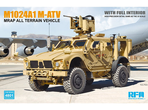 Rye Field Oshkosh M-ATV MRAP 1/48 plastikinis surenkamas modelis