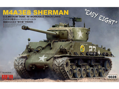 Rye Field M4A3E8 Sherman Easy Eight tanko modelis 1/35