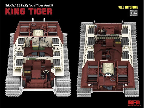 Rye Field Tiger II King Tiger 1/35 su pilnu interjeru, RFM-5146