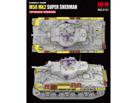 Izraelio tankas M50 Super Sherman Mk2 1/35 RFM-5151