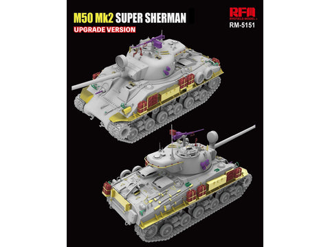 Izraelio tankas M50 Super Sherman Mk2 1/35 RFM-5151