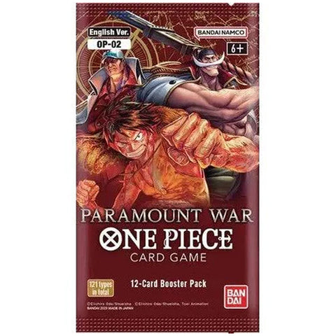One Piece TCG Paramount War booster pakelis – 12 kortų