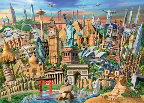 Ravensburger dėlionė „Pasaulio paminklai“, 1000 det.