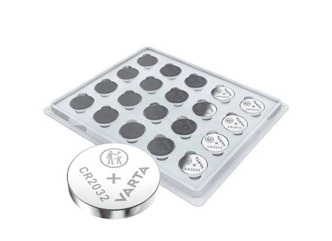 Varta CR2032 3V ličio monetinės baterijos, rinkinys 20 vnt.
