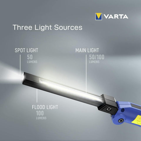 Varta Work Flex F20R įkraunamas daugiafunkcis LED darbo žibintas