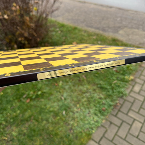 Išgraviruok vardą logotipą ar palinkėjimą ant METALINĖS LENTELĖS