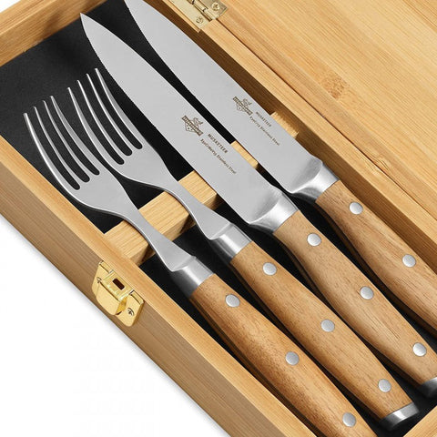 Šakučių ir Peilių Rinkinys Steak Champ