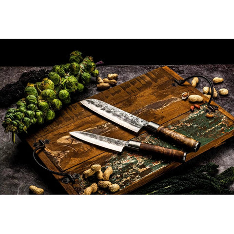 Japoniškas santoku peilis VG10, 18 cm – rankų darbo šefams