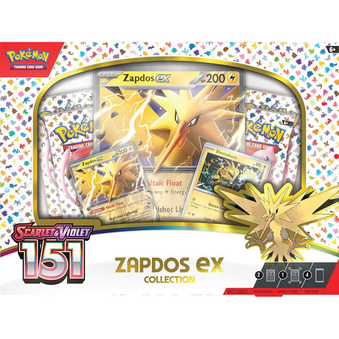 Pokémon TCG Scarlet & Violet 151 Zapdos ex Box rinkinys (anglų k.)