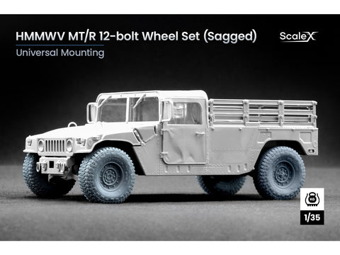 1/35 HMMWV MT/R 12-bolt nuleisti ratai ICM/Academy/Revell