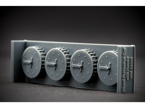 Kozak-2 nusėdusių ratų rinkinys ICM, 1/35, 3D spausdinti ratai