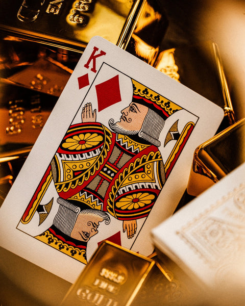 Tycoon Midas Edition jubiliejinės auksinės žaidimo kortos magijai