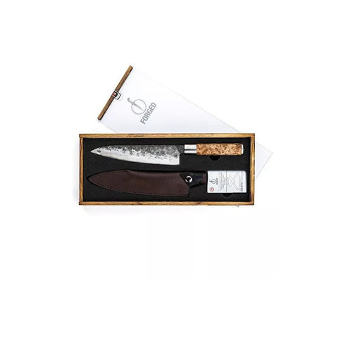 Šefo peilis Forged VG10 20,5 cm su odiniu įdėklu