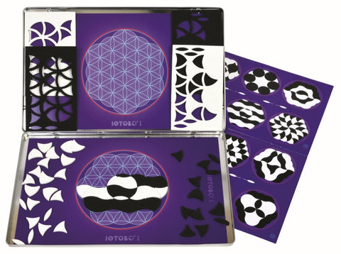 SEPP Mandala Zen magnetinis žaidimas – 120 magnetukų, magnetinė lenta, 80 pavyzdžių, 7–99 m.