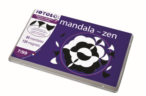 SEPP Mandala Zen magnetinis žaidimas – 120 magnetukų, magnetinė lenta, 80 pavyzdžių, 7–99 m.