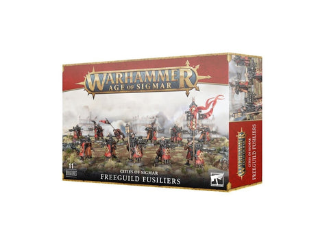 Warhammer AoS Cities of Sigmar Freeguild Fusiliers – 10 miniatiūrų rinkinys