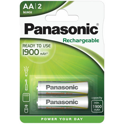 Panasonic AA 1900mAh įkraunamos baterijos, Ready to Use, 2 vnt