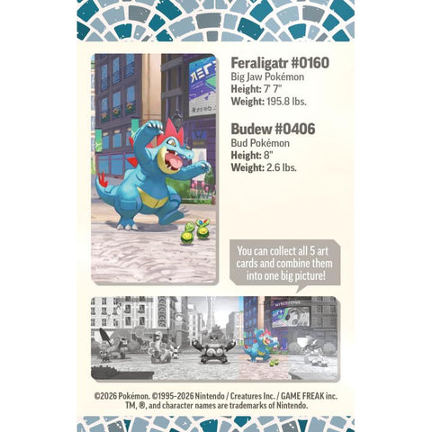 Pokémon TCG Lumiose City Mini Tin Feraligatr metalinė dėžutė (EN)