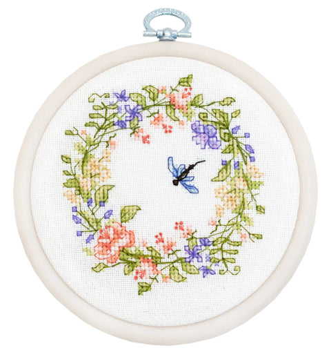 Pavasario harmonija – siuvinėjimo kryželiu rinkinys su lankeliu 11x10 cm