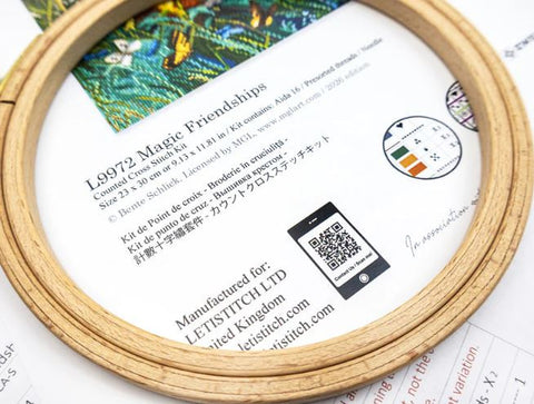 Kryželių siuvinėjimo rinkinys „Magiška draugystė“ 23x30 cm