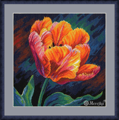 Kryželiu siuvinėjimo rinkinys „Pavasario nubudimas“ 27x27 cm