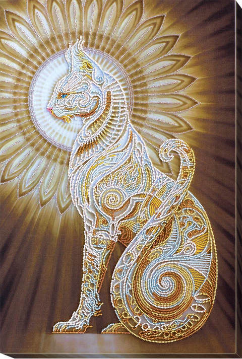 Karoliukų siuvinėjimo rinkinys paveikslui „Bast“ 31x47 cm